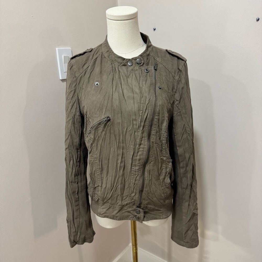 Mine casual beige grey jacket Large - Picture 3 of 7